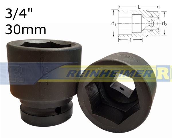 Kraftstecknuss 3/4*30k