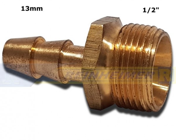 Schlauchtül.G1/2A=21mm, Tülle 13mm