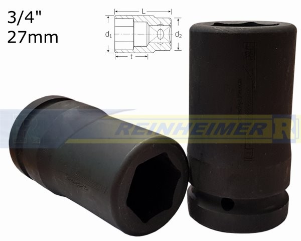 Kraftstecknuss 3/4*27L