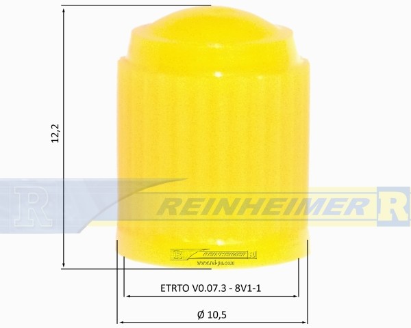 VC8-Cap/yellow Ventilkappe