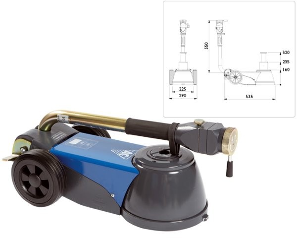 Luft-Hydraulikheber AC B25-2