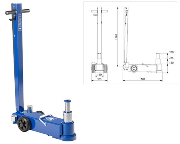 Luft-Hydraulikheber AC 25-2