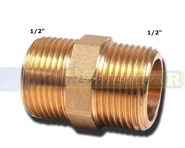Do.-Nippel 1/2*1/2 MS(21mm)