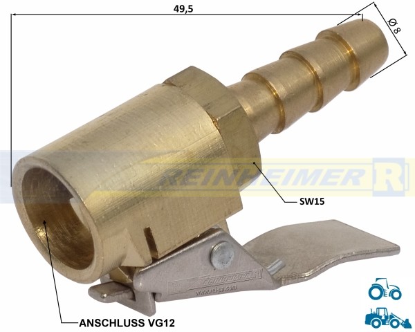 AC05-EM-Clip VG12/D=8 Klipstecker