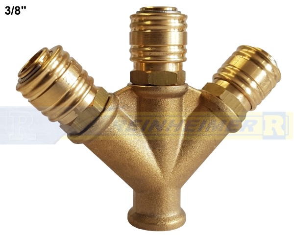 Verteiler 3-Wege/Kupplung G3/8I=15mm