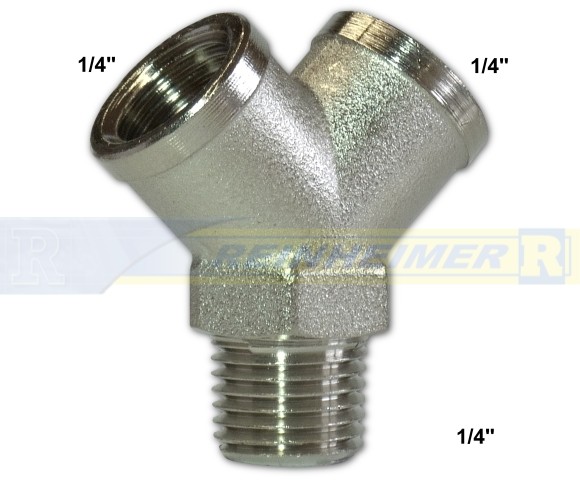 Verteiler 2-Wege 2*1/4-I+1*1/4-A